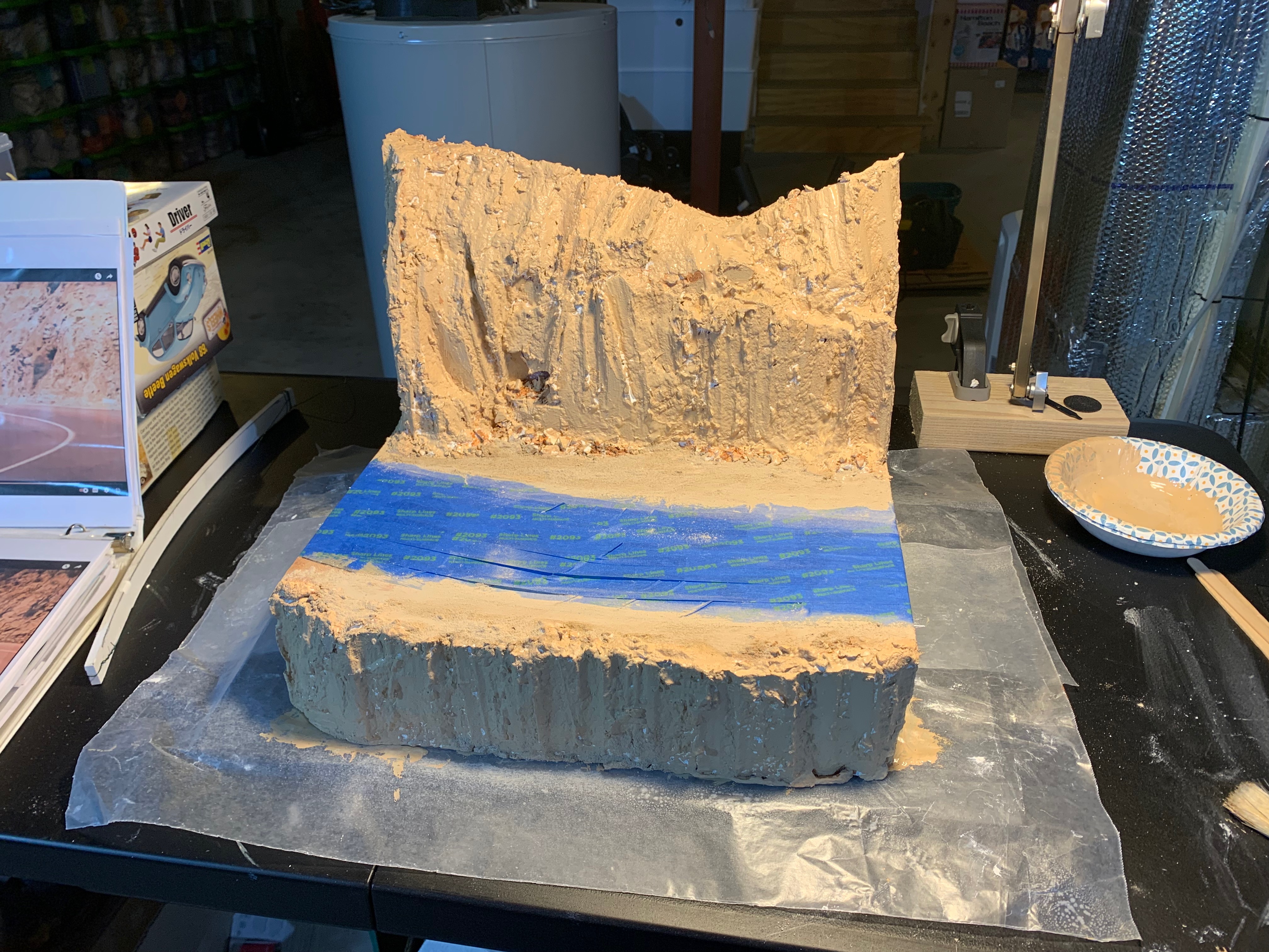 Building the terrain around Herbie's mountain road
